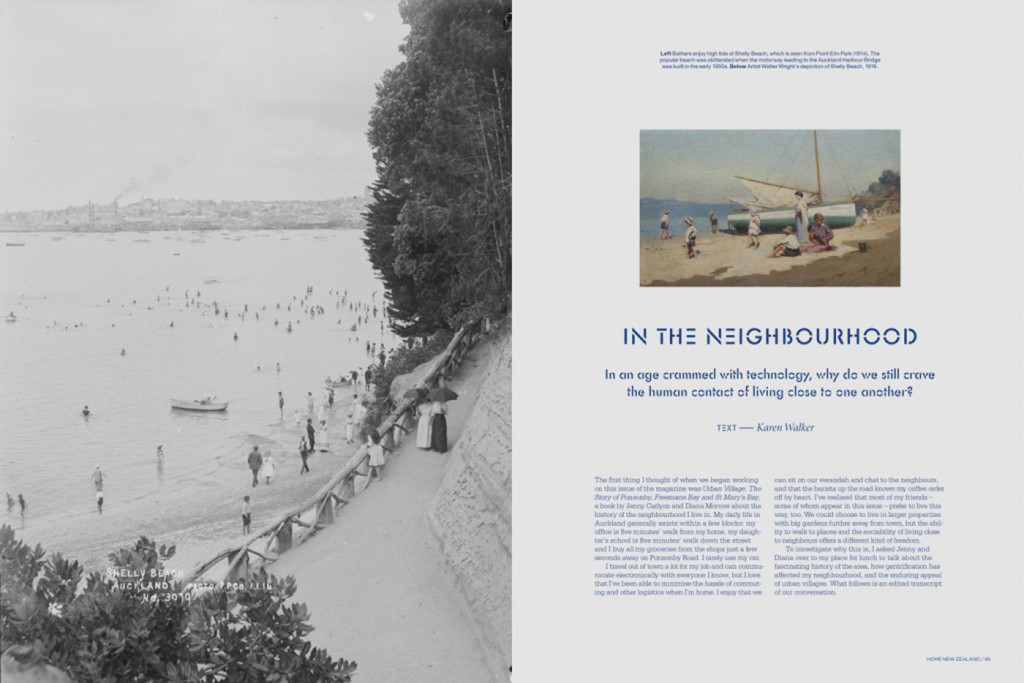 Ponsonby interview by Karen Walker opening spread.