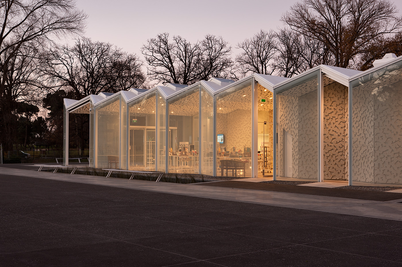Christchurch Botanic Gardens visitor centre. Photograph by Simon Devitt.
