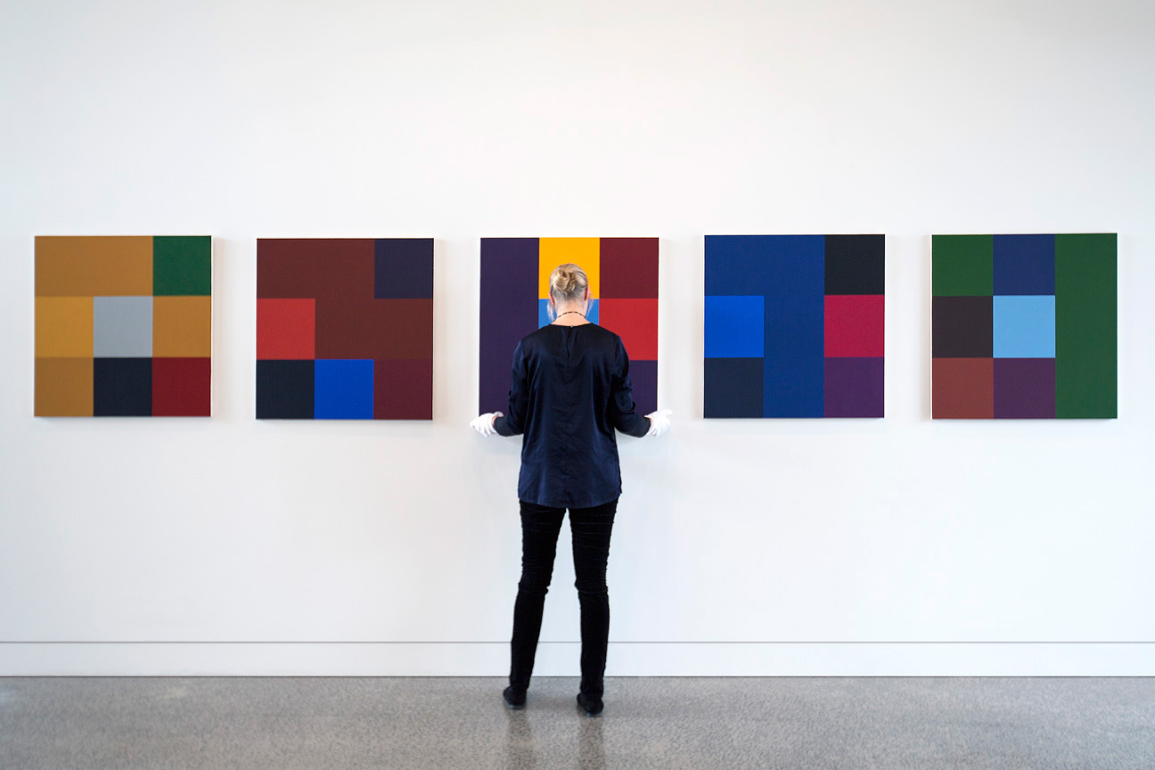 Mrkusich exhibition. Photograph by Russell Kleyn.