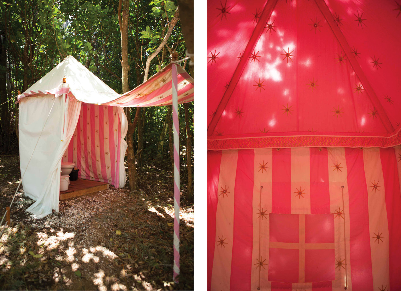 Noble encampment. Photograph by Florence Noble.