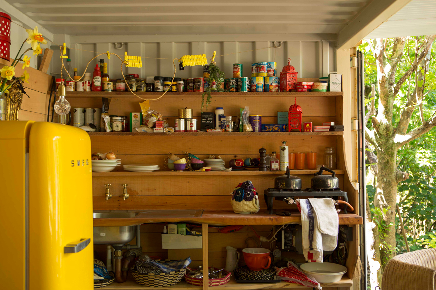 Noble encampment. Photograph by Florence Noble.