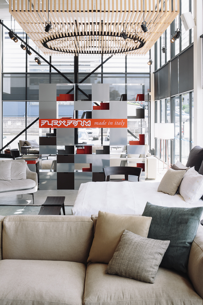 Another view of the Flexform area in the new Studio Italia showroom. Photograph by Simon Wilson.