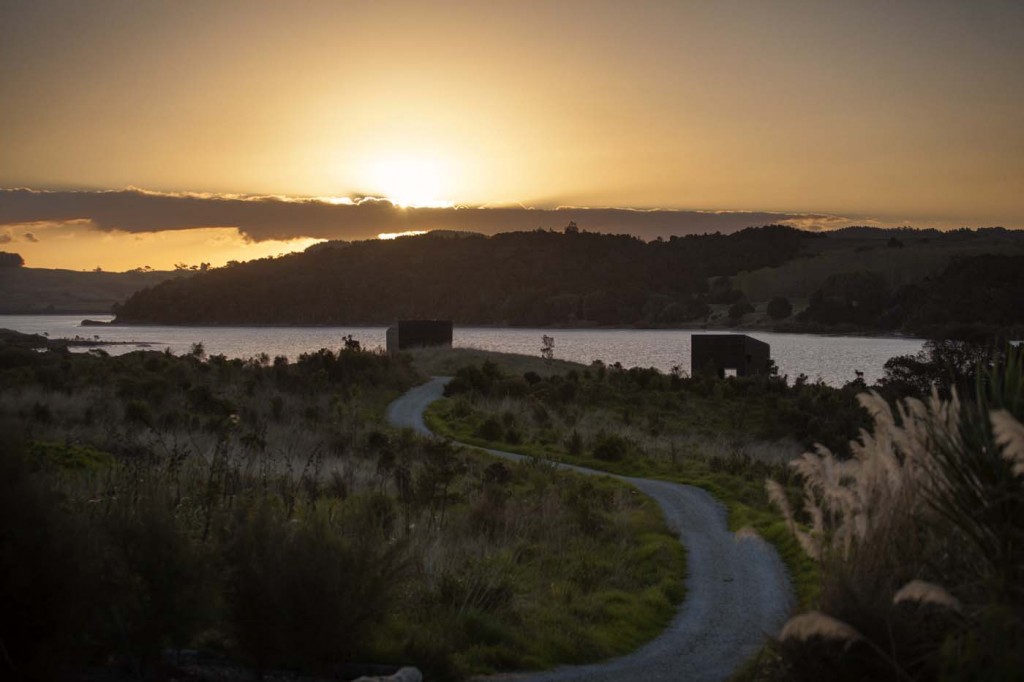 The cabins are not camouflaged within the landscape, but stand proud in it. Photograph by Darryl Ward. 