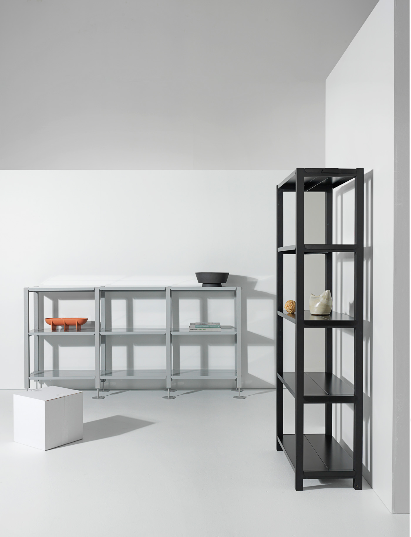 'Apt' shelving by Emma Fox-Derwin and Nigel Groom of Well-Groomed Fox. Photograph by Toaki Okano. Styling by Sam Smith and Catherine Wilkinson.