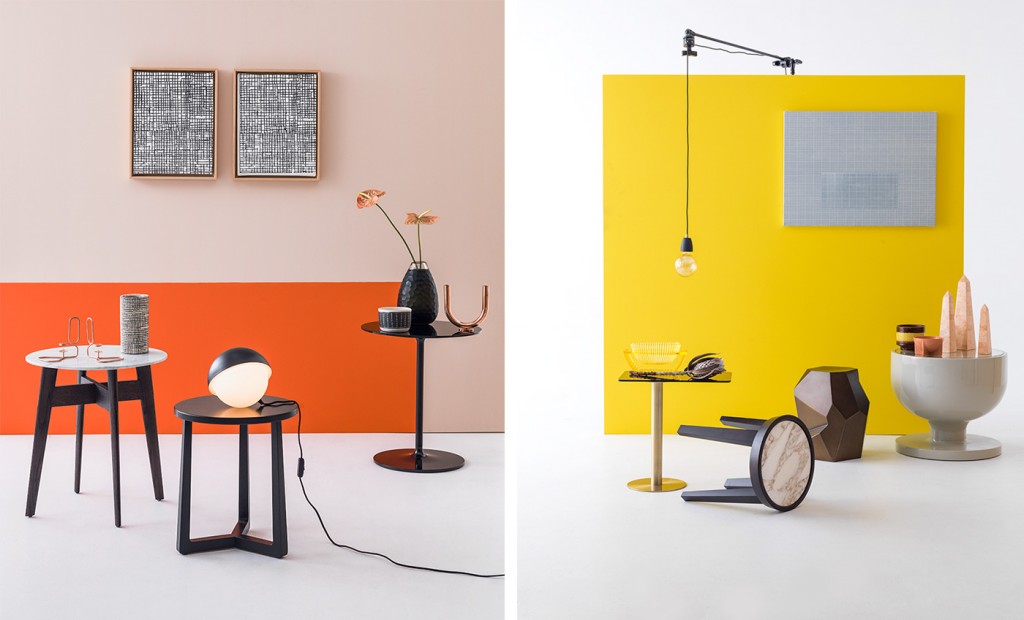 Side tables and lamps