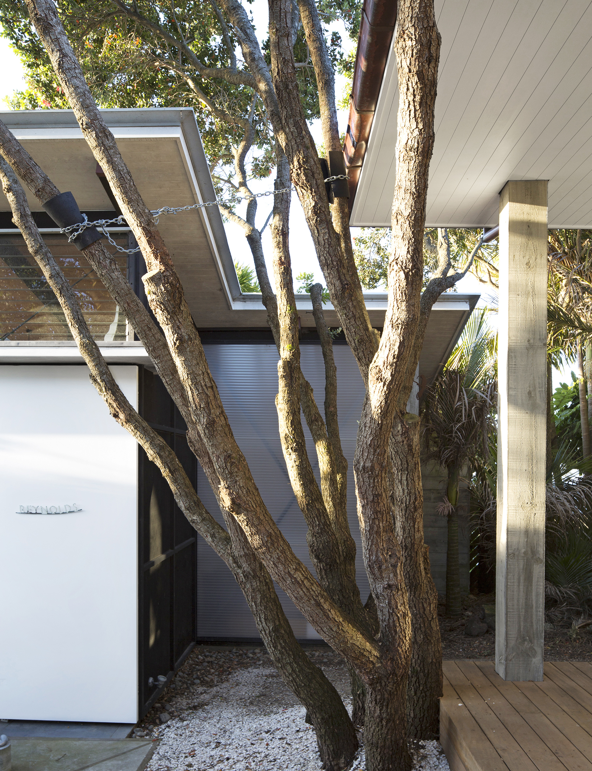 John’s 44-square-metre studio, also designed by Malcolm Walker, is located just outside the home’s back door.