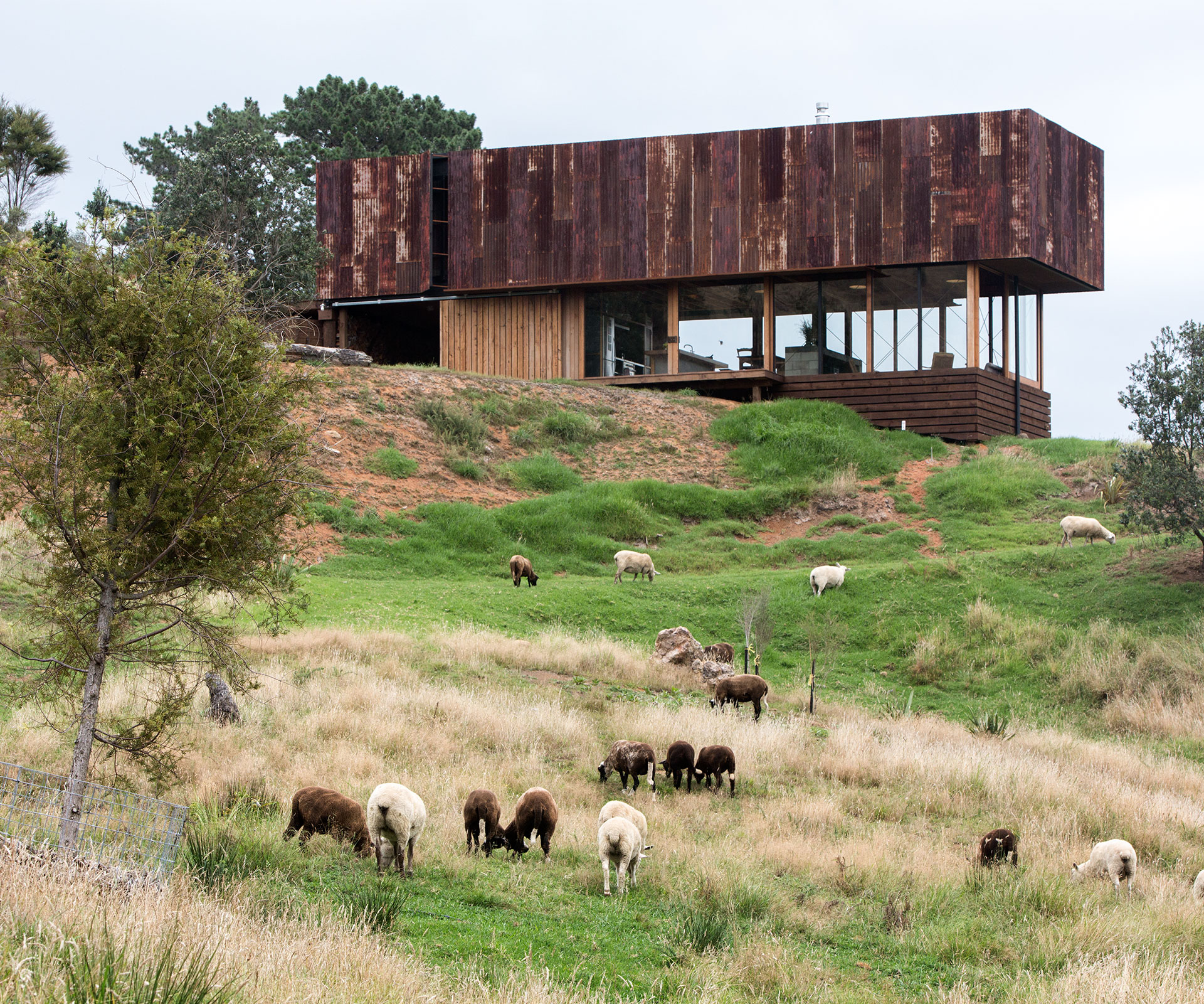 A view of the home's eastern elevation. 