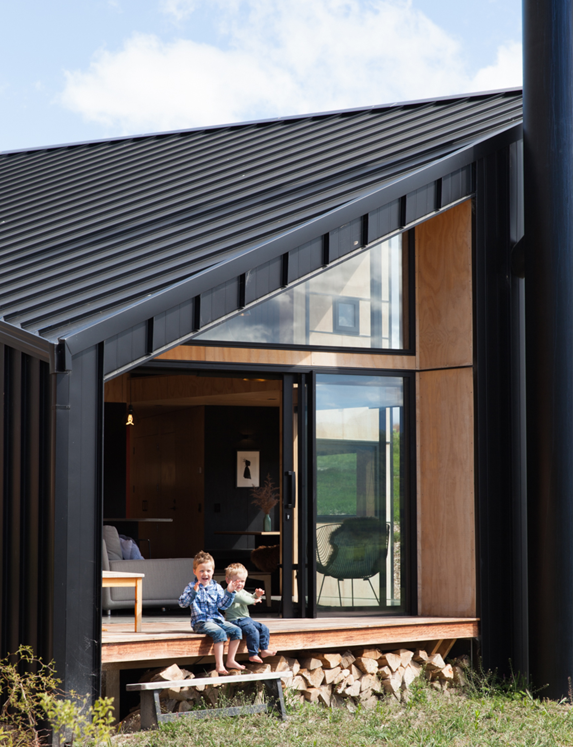 The home's deck has views north to Coronet Peak.