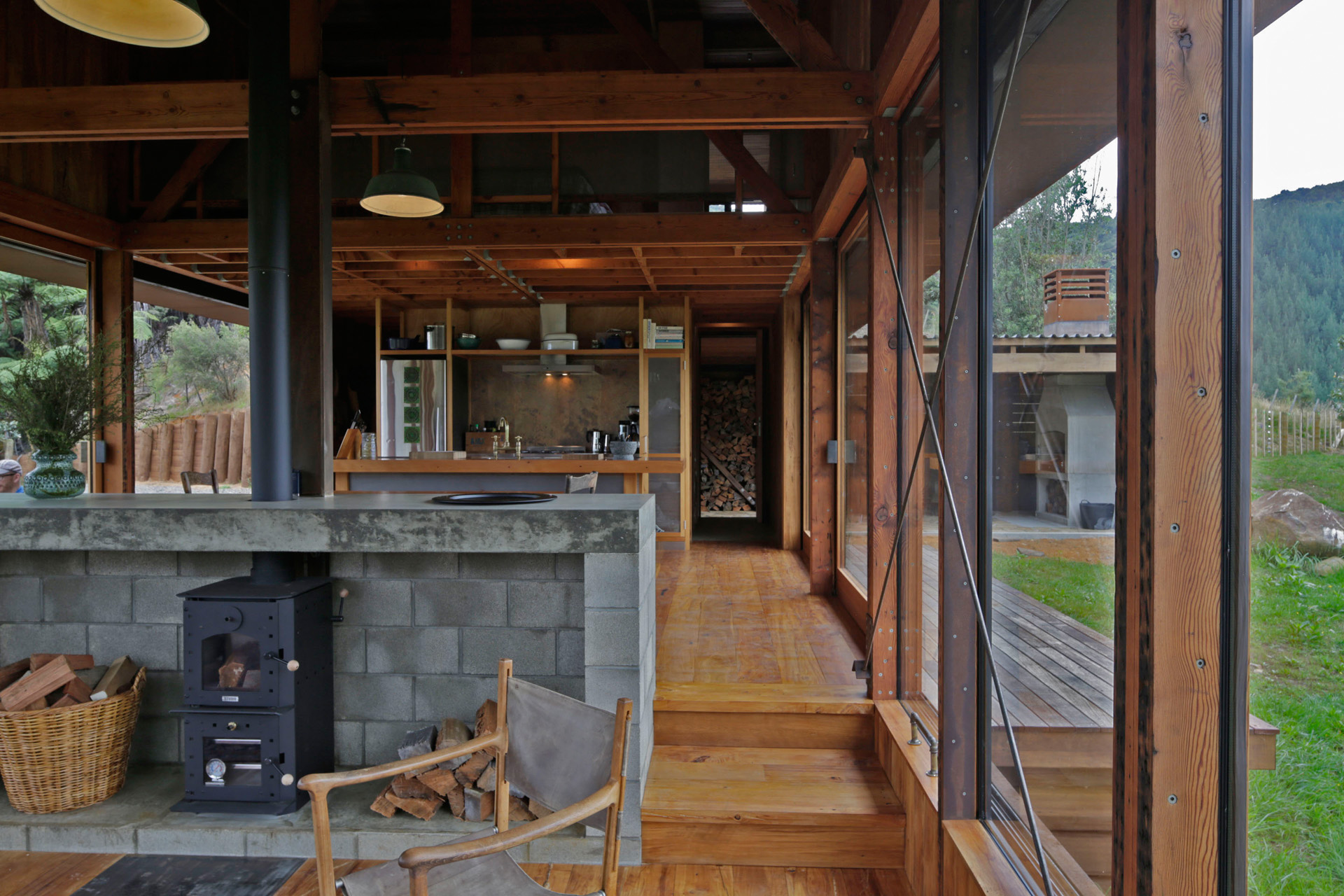 The winning home's simple open-plan living area. Photo by Patrick Reynolds. 