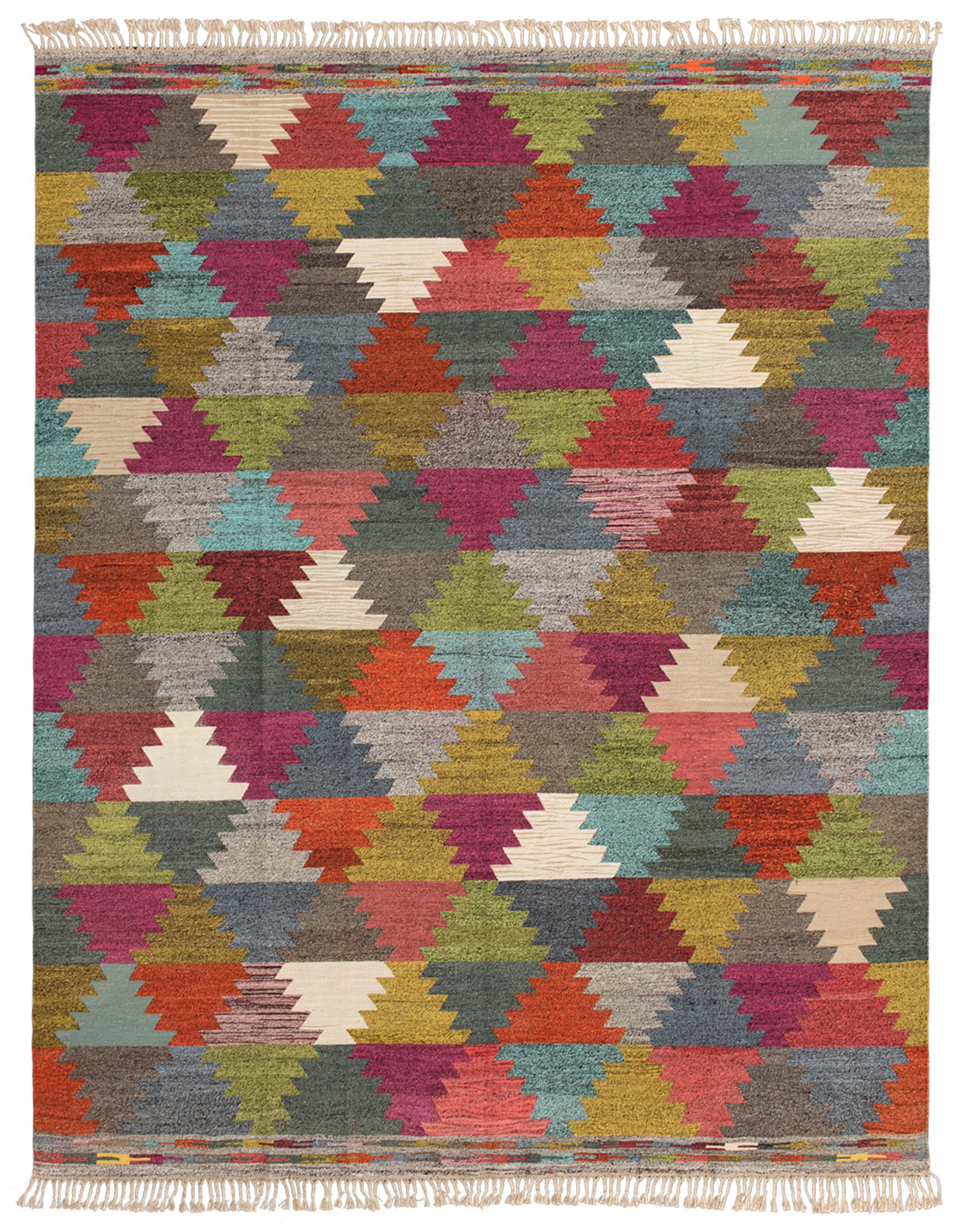 A rewoven kilim at Artisan Flooring, where Style Safari guests are given a presentation on the latest flooring trends. 
