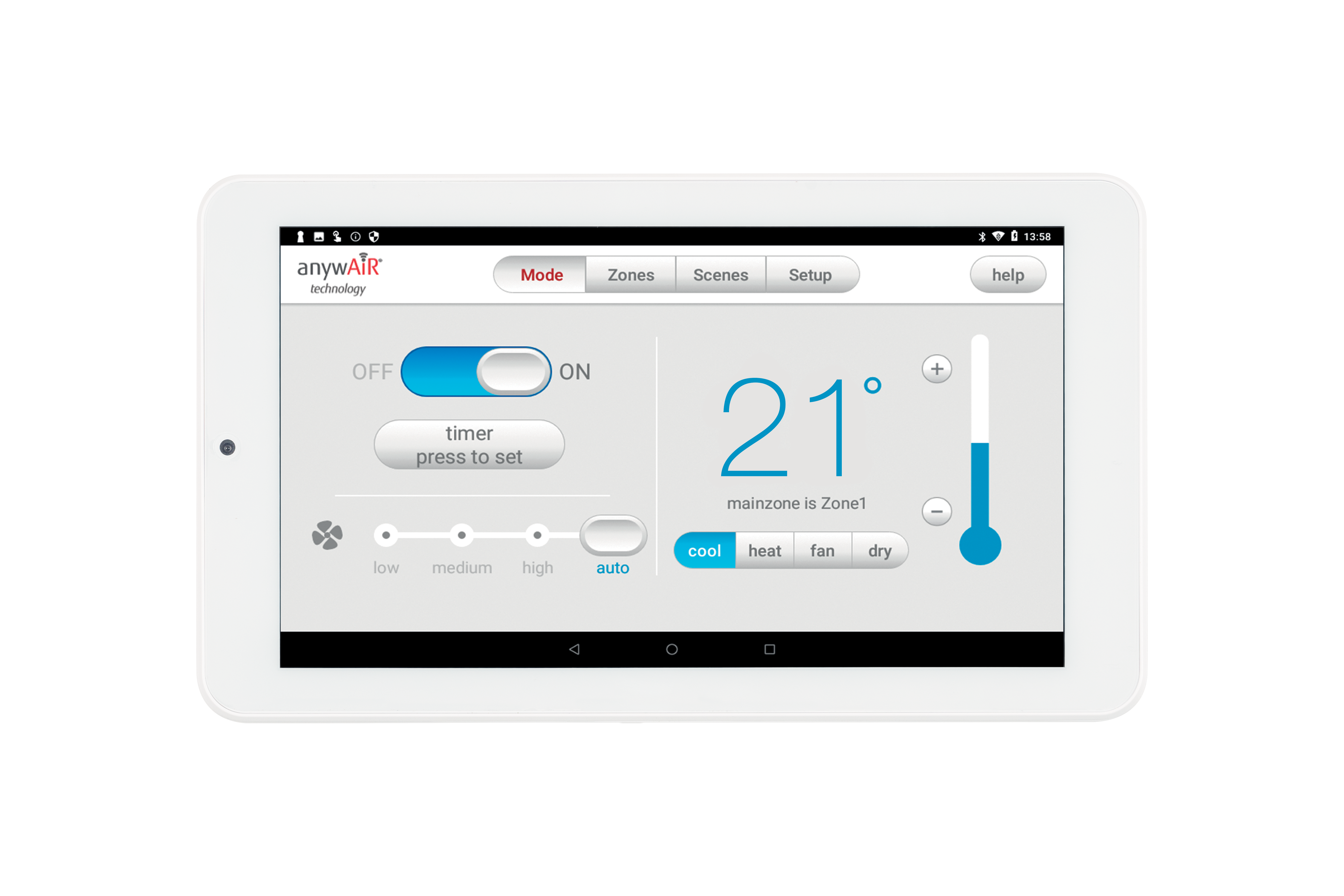 TOUCH PAD ON WALL FACING_COOLING MODE TOUCH PAD ON WALL FACING_COOLING MODE
