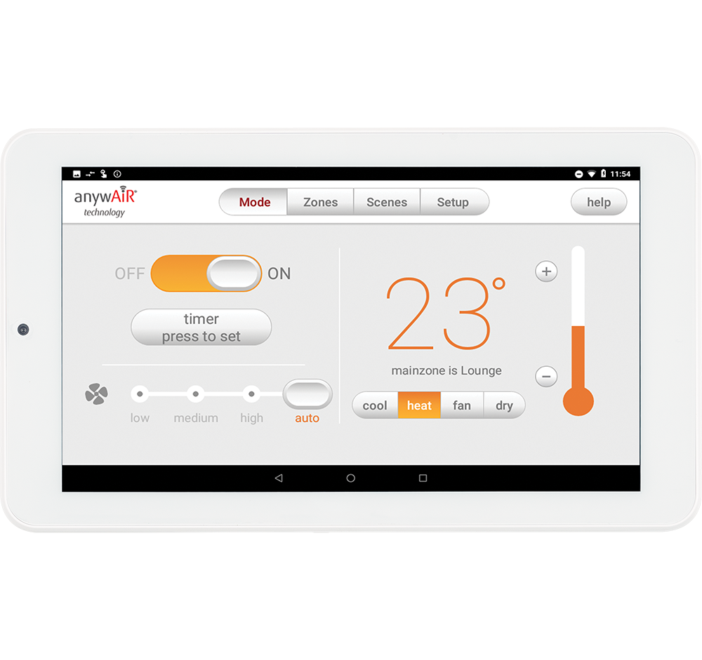 TOUCH PAD ON WALL FACING_HORIZONTAL HEATING MODE TOUCH PAD ON WALL FACING_HORIZONTAL HEATING MODE