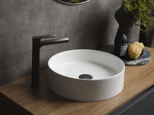 Swept Tower basin mixer